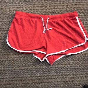Red shorts